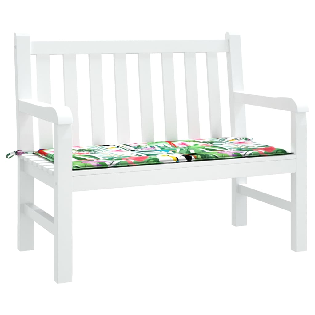 vidaXL Coussin de banc de jardin multicolore 100x50x3 cm tissu oxford
