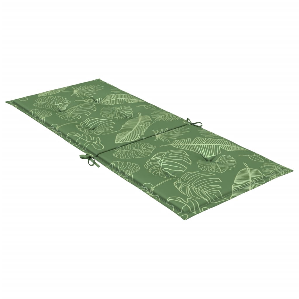 vidaXL Coussins de chaise à dossier haut 2 pcs modèle de feuille tissu