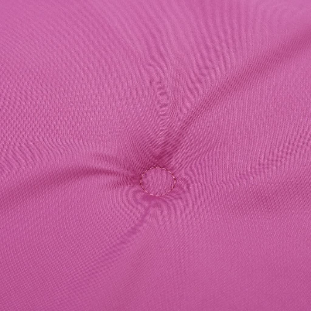 vidaXL Coussins de chaise à dossier haut 4 pcs rose tissu