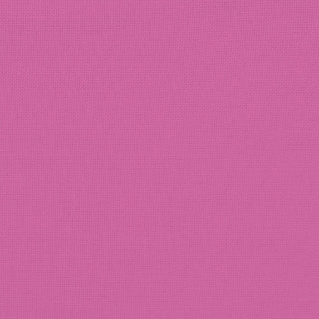 vidaXL Coussins de chaise à dossier haut 4 pcs rose tissu