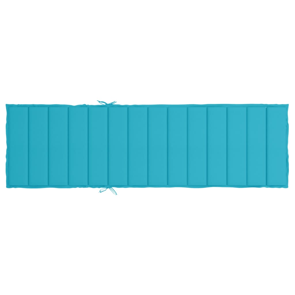 vidaXL Coussin de chaise longue turquoise tissu oxford