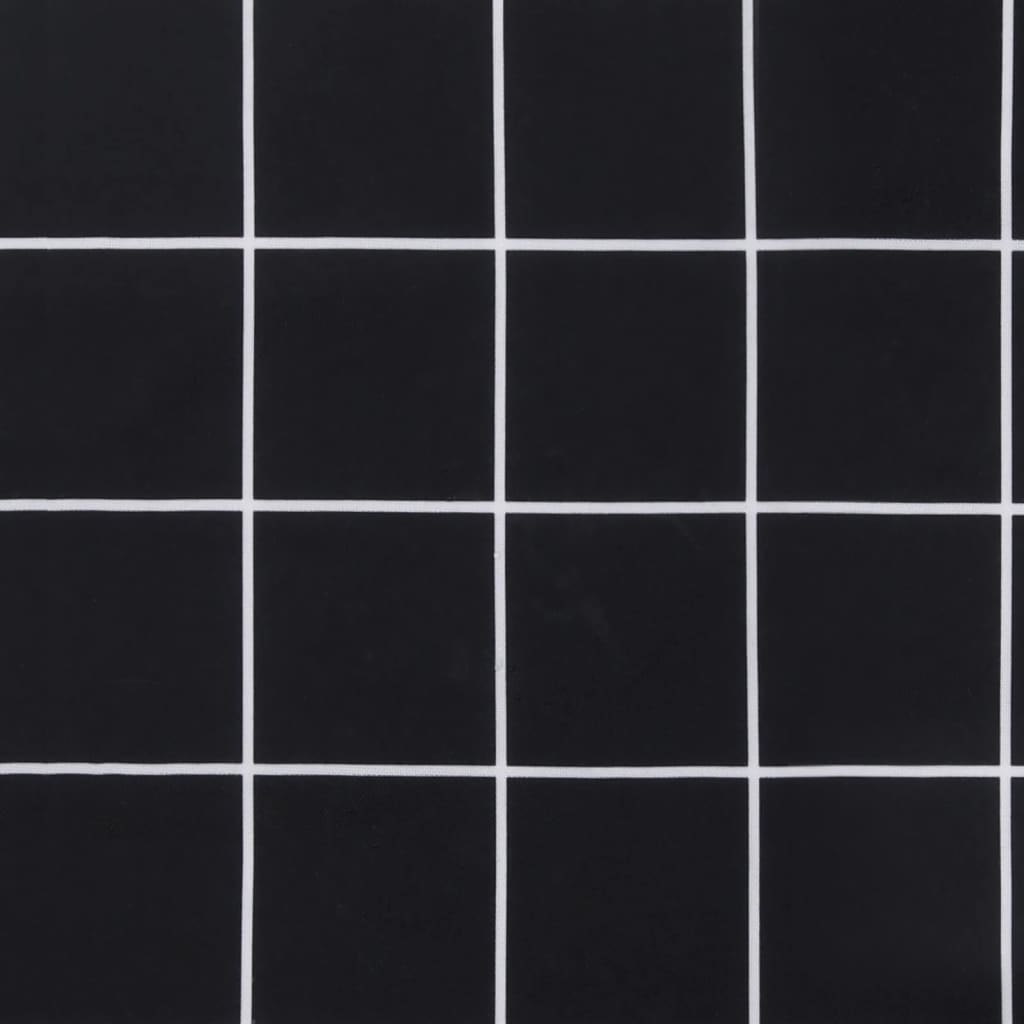 vidaXL Coussins de chaise 4 pcs carreaux noir 40x40x7 cm tissu