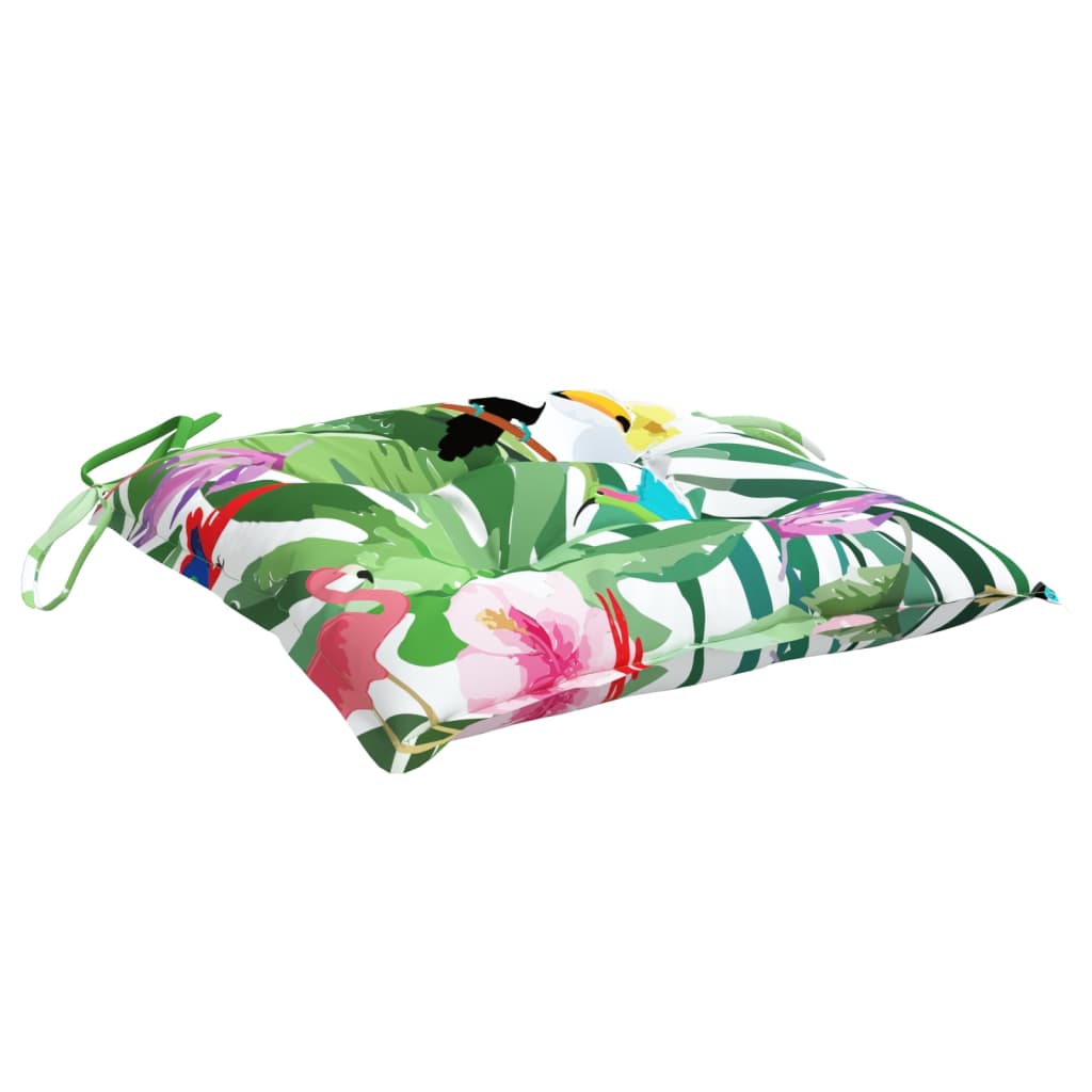 vidaXL Coussins de chaise 4 pcs multicolore 50x50x7 cm tissu oxford