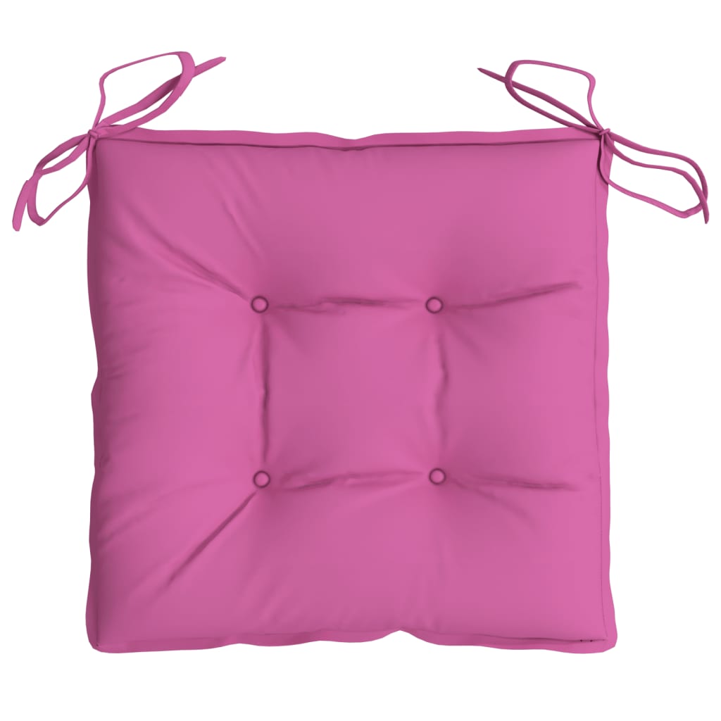 vidaXL Coussins de chaise 4 pcs rose 50x50x7 cm tissu oxford