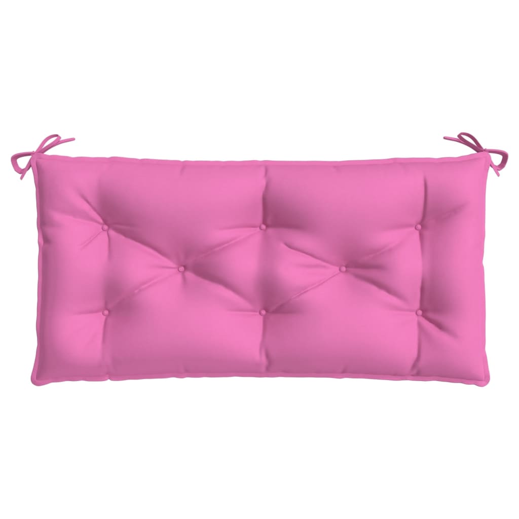 vidaXL Coussin de banc de jardin rose 100x50x7 cm tissu oxford