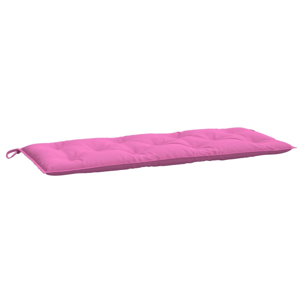 vidaXL Coussins de banc de jardin lot de 2 rose 120x50x7 cm tissu