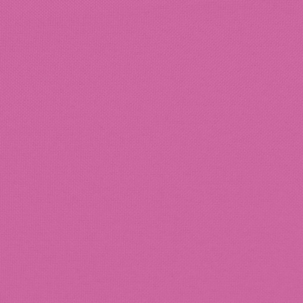 vidaXL Coussins de banc de jardin lot de 2 rose 120x50x7 cm tissu