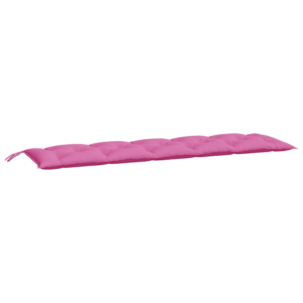 vidaXL Coussins de banc de jardin 2 pcs rose tissu Oxford