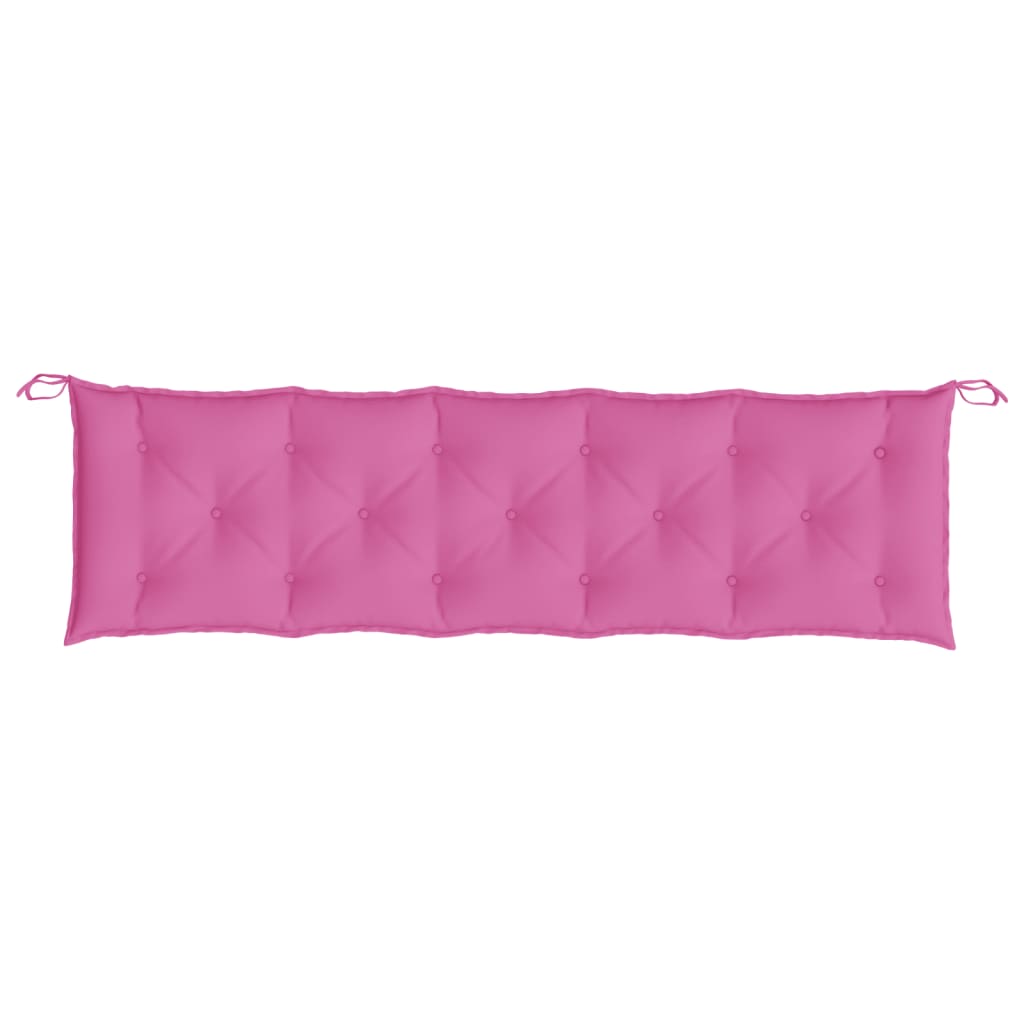 vidaXL Coussins de banc de jardin 2 pcs rose tissu Oxford