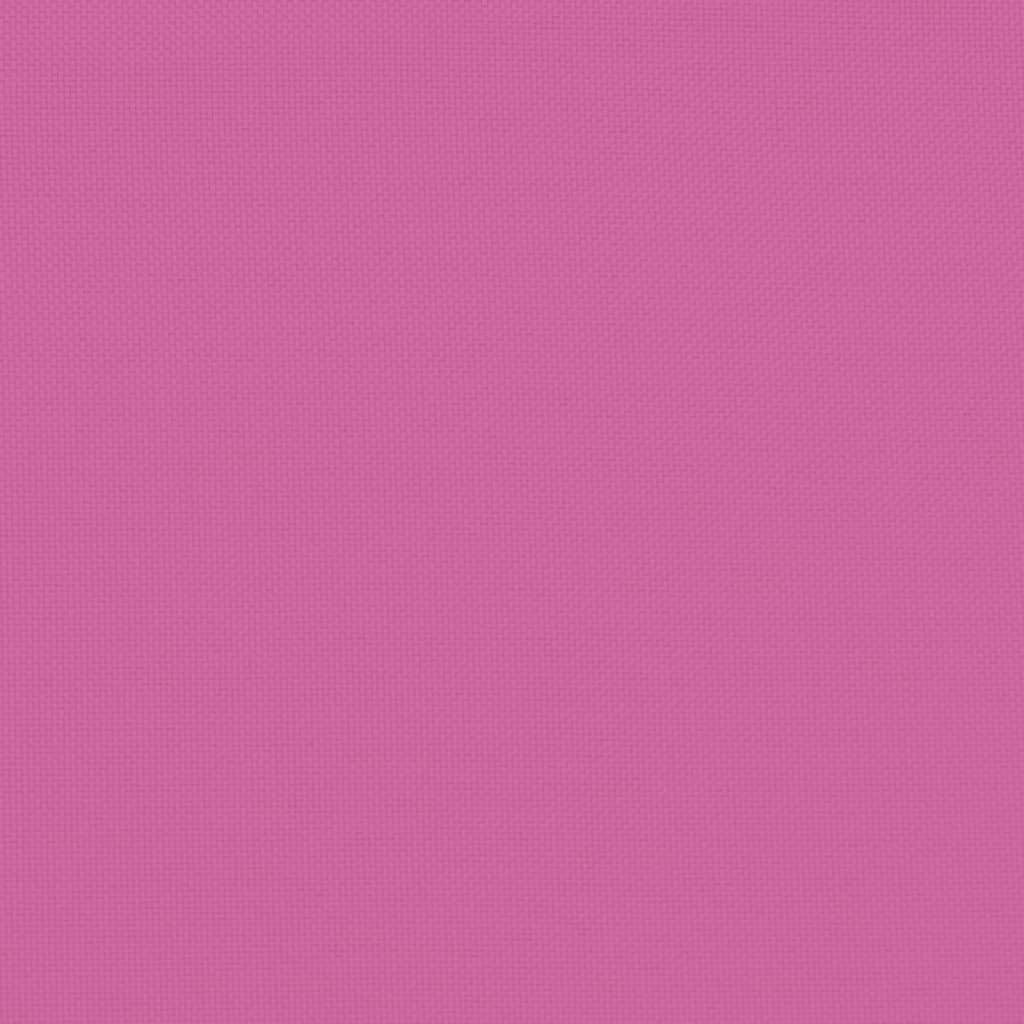 vidaXL Coussins de banc de jardin lot de 2 rose 200x50x7 cm tissu