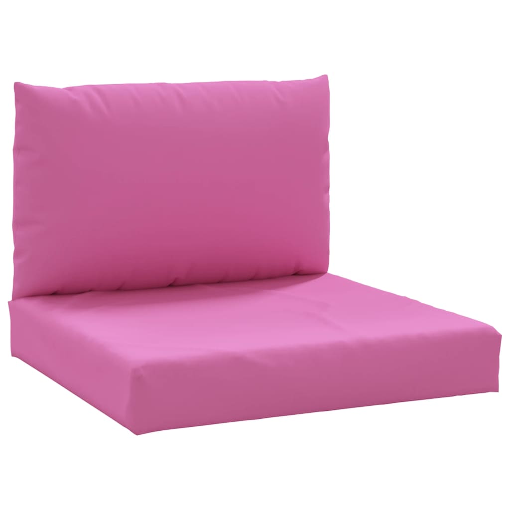 vidaXL Coussins de palette 2 pcs rose tissu Oxford