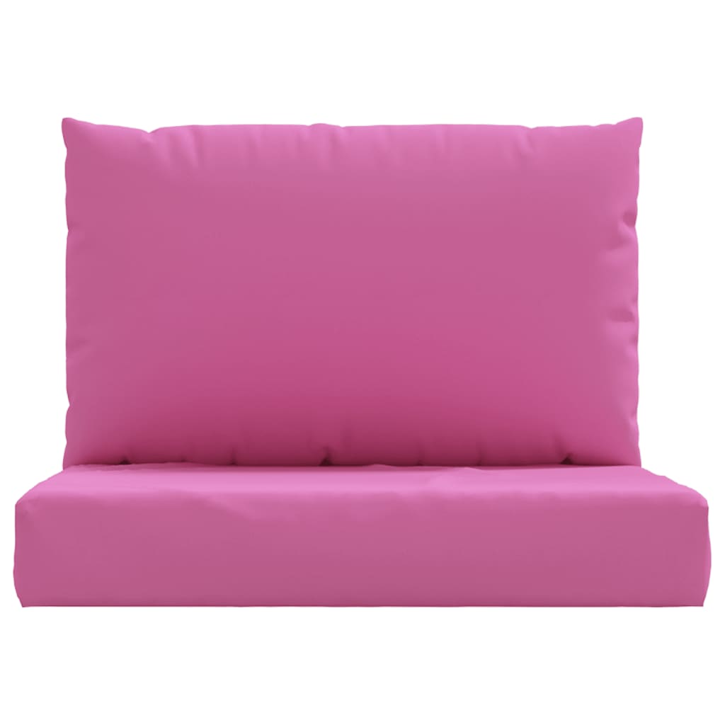 vidaXL Coussins de palette 2 pcs rose tissu Oxford