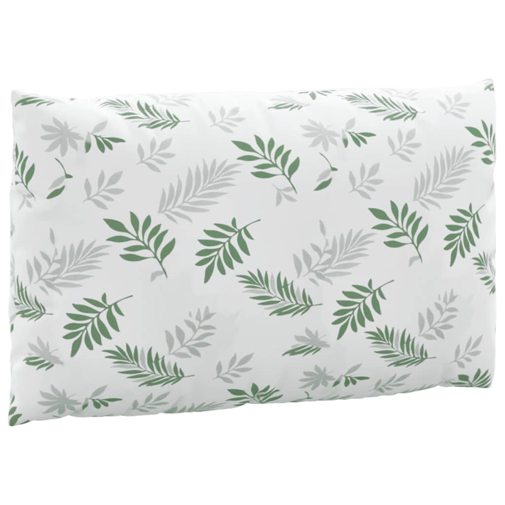 vidaXL Coussins de palette 3 pcs motif de feuilles tissu Oxford
