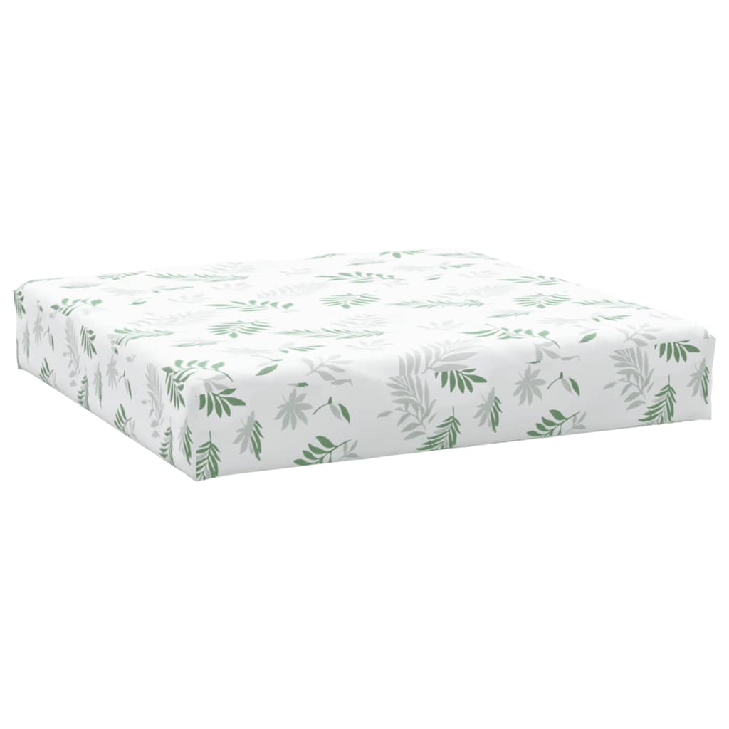 vidaXL Coussins de palette 3 pcs motif de feuilles tissu Oxford