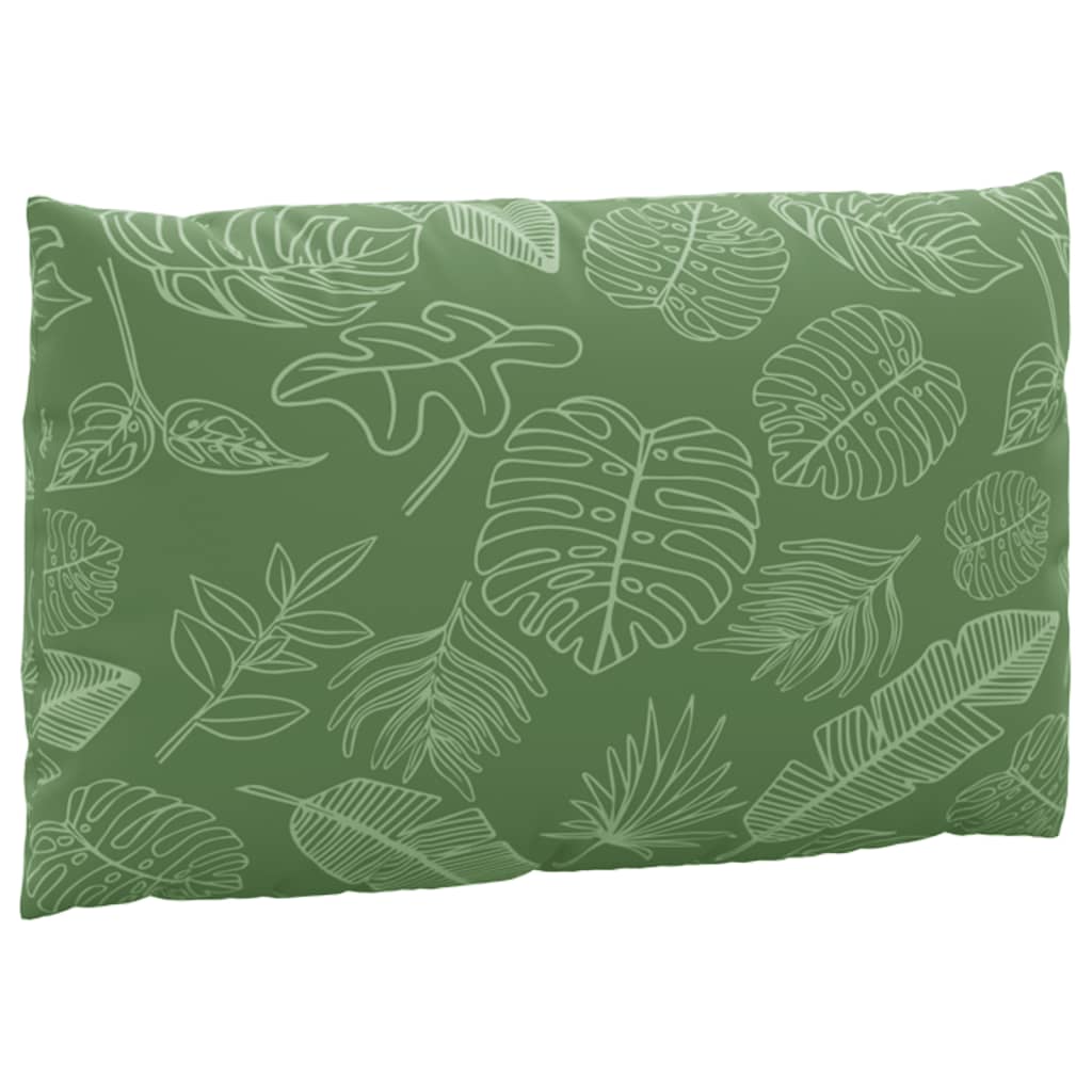 vidaXL Coussins de palette 3 pcs motif de feuilles tissu Oxford