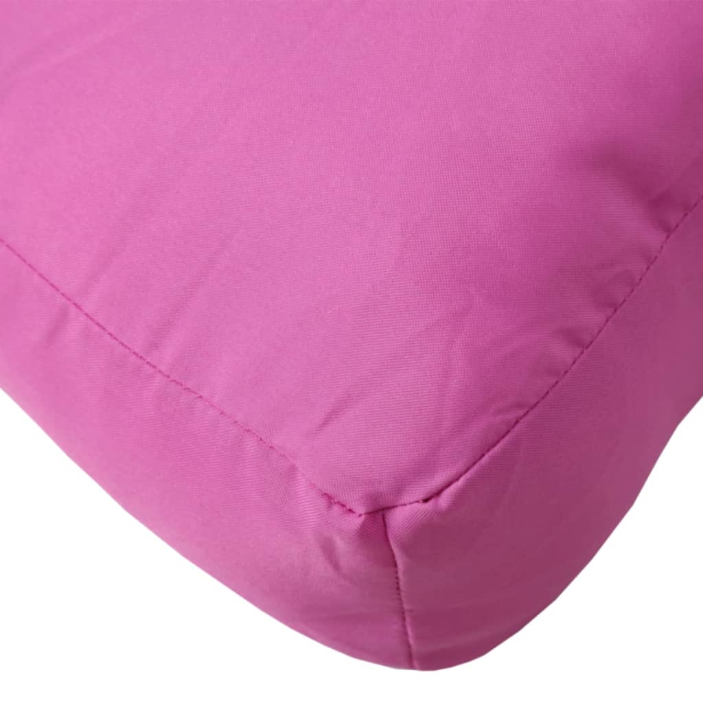 vidaXL Coussins de palette 3 pcs rose tissu Oxford