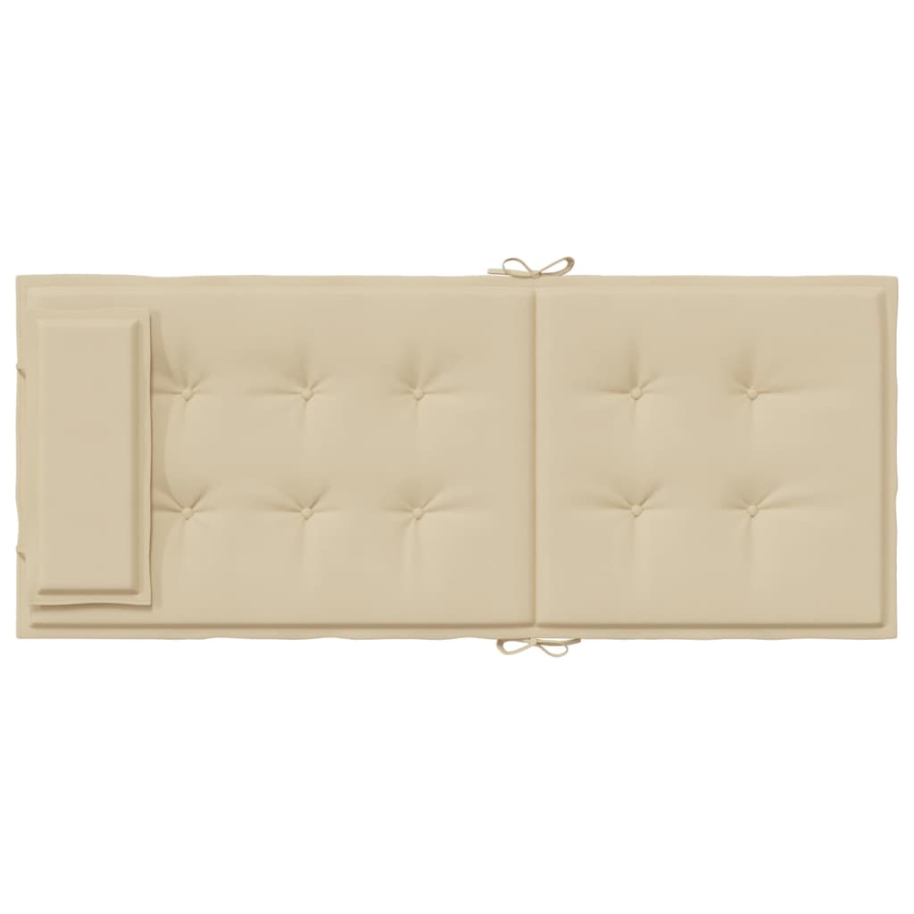 vidaXL Coussins de chaise à dossier haut lot de 6 beige tissu oxford