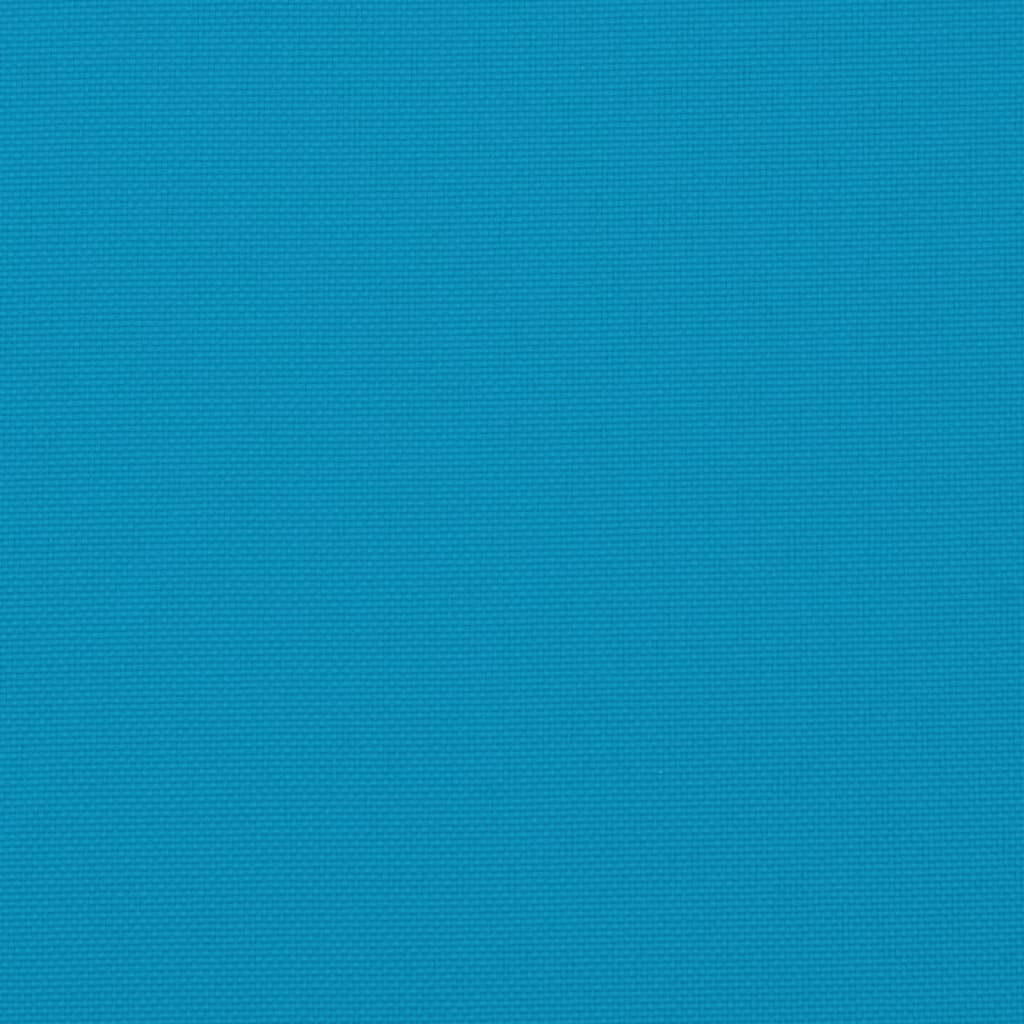 vidaXL Coussins de chaise à dossier haut lot de 4 bleu clair