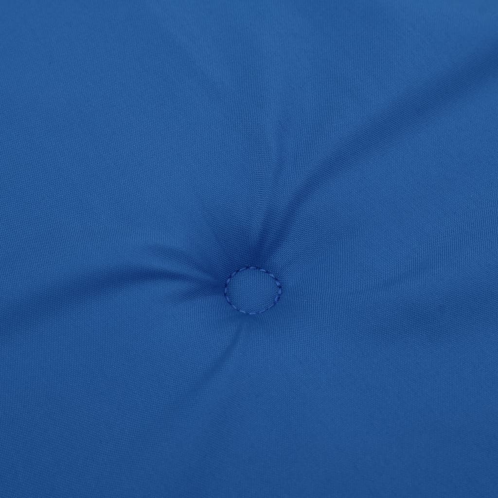 vidaXL Coussins de chaise à dossier haut lot de 4 bleu royal