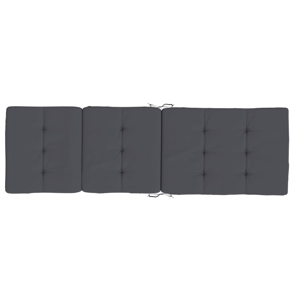vidaXL Coussins de chaise longue lot de 2 anthracite tissu oxford