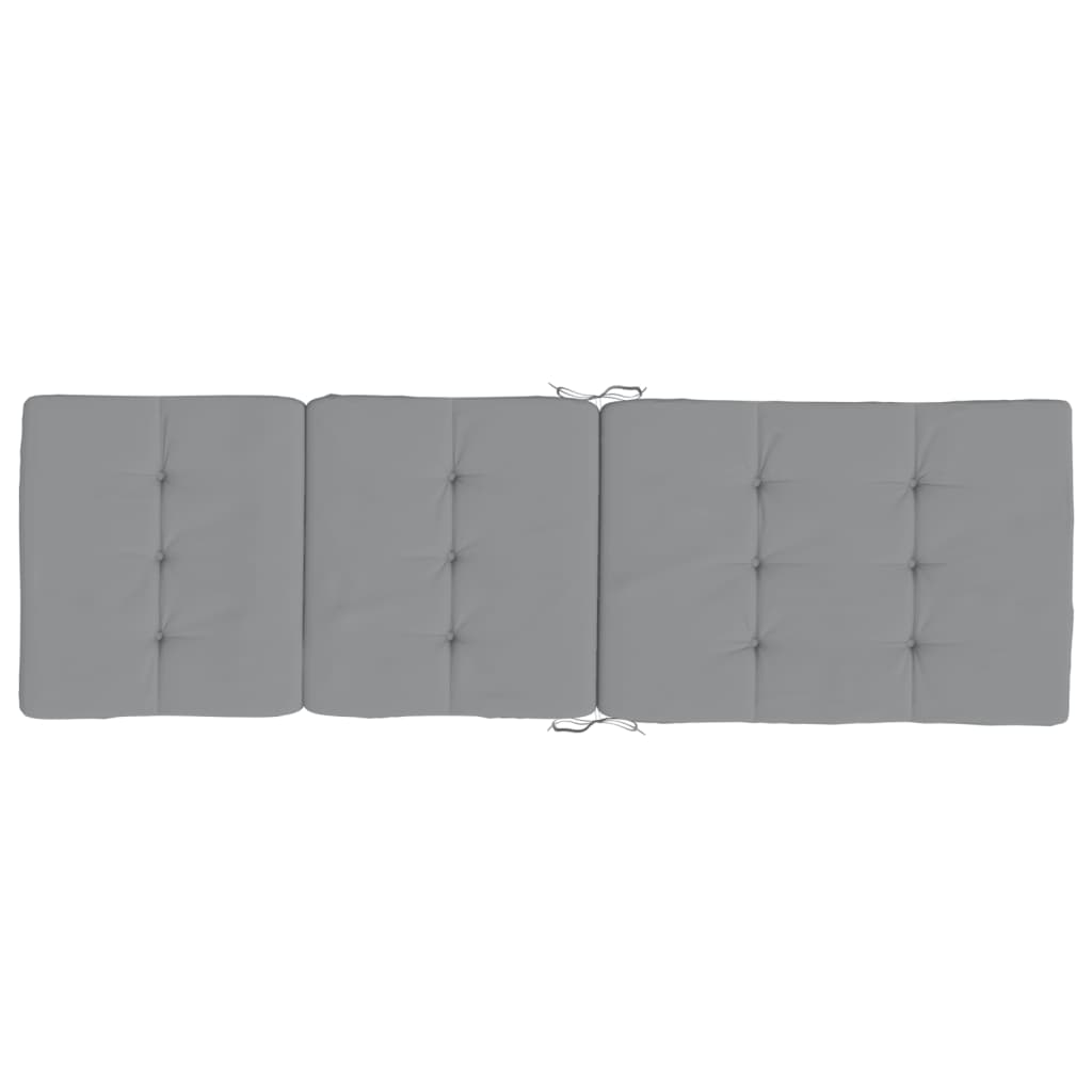 vidaXL Coussins de chaise longue lot de 2 gris tissu oxford