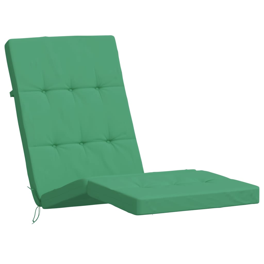 vidaXL Coussins de chaise longue lot de 2 vert tissu oxford