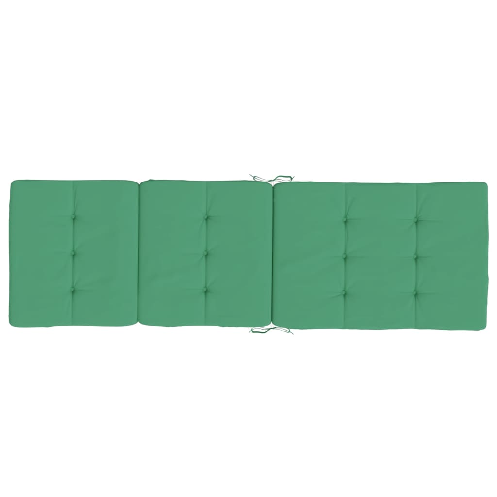 vidaXL Coussins de chaise longue lot de 2 vert tissu oxford