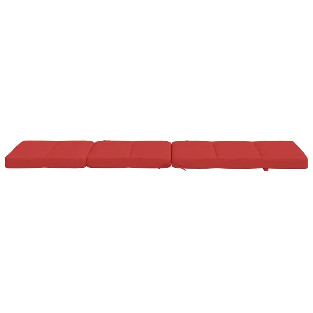 vidaXL Coussins de chaise longue lot de 2 rouge tissu oxford