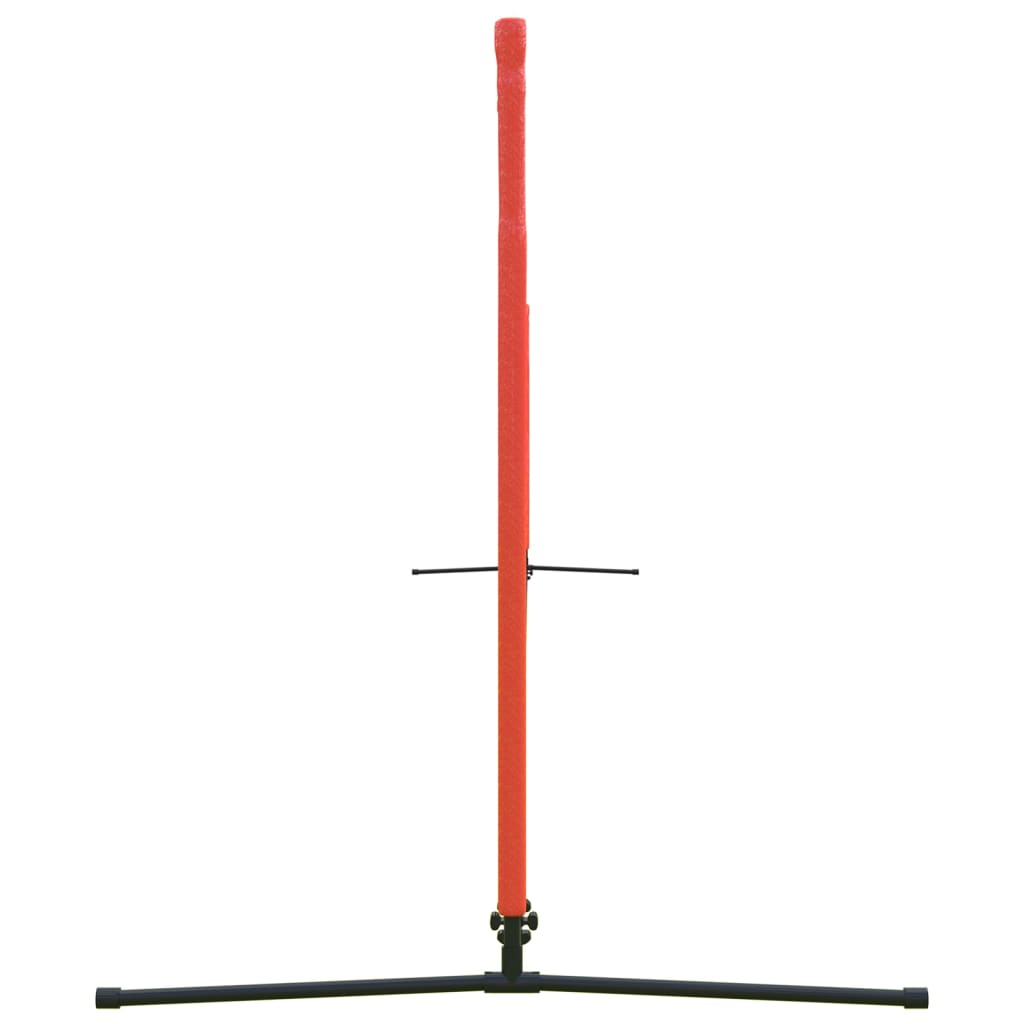 vidaXL Filet de tennis Noir et rouge 500x100x87 cm Polyester