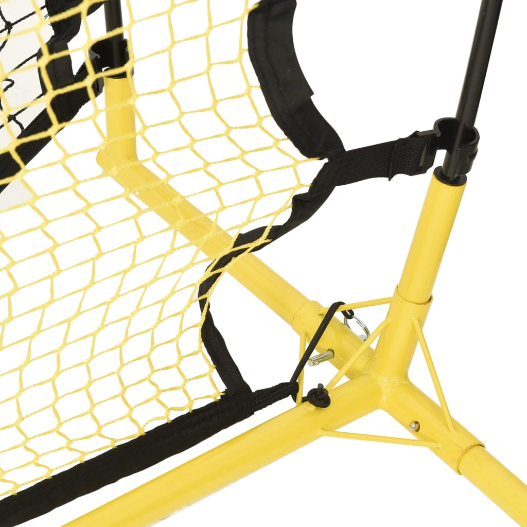 vidaXL Filet de rebond de football noir/jaune 183x85x120 cm polyester