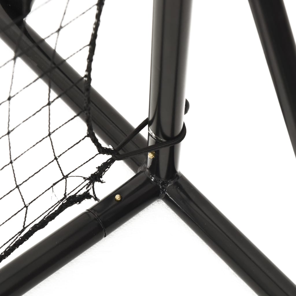 vidaXL Filet de rebond de football noir 366x90x183 cm PEHD