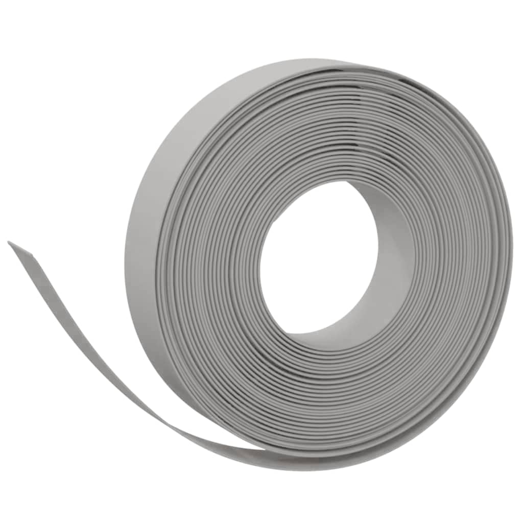 vidaXL Bordures de jardin 3 pcs gris 10 m 10 cm polyéthylène