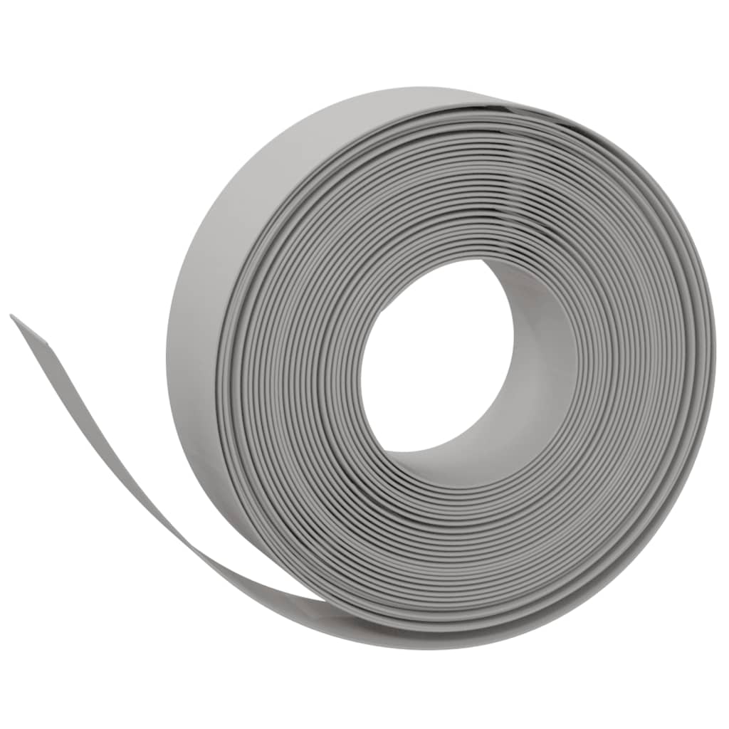 vidaXL Bordures de jardin 5 pcs gris 10 m 15 cm polyéthylène