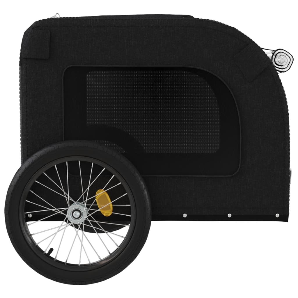 vidaXL Remorque de vélo pour animaux de compagnie noir