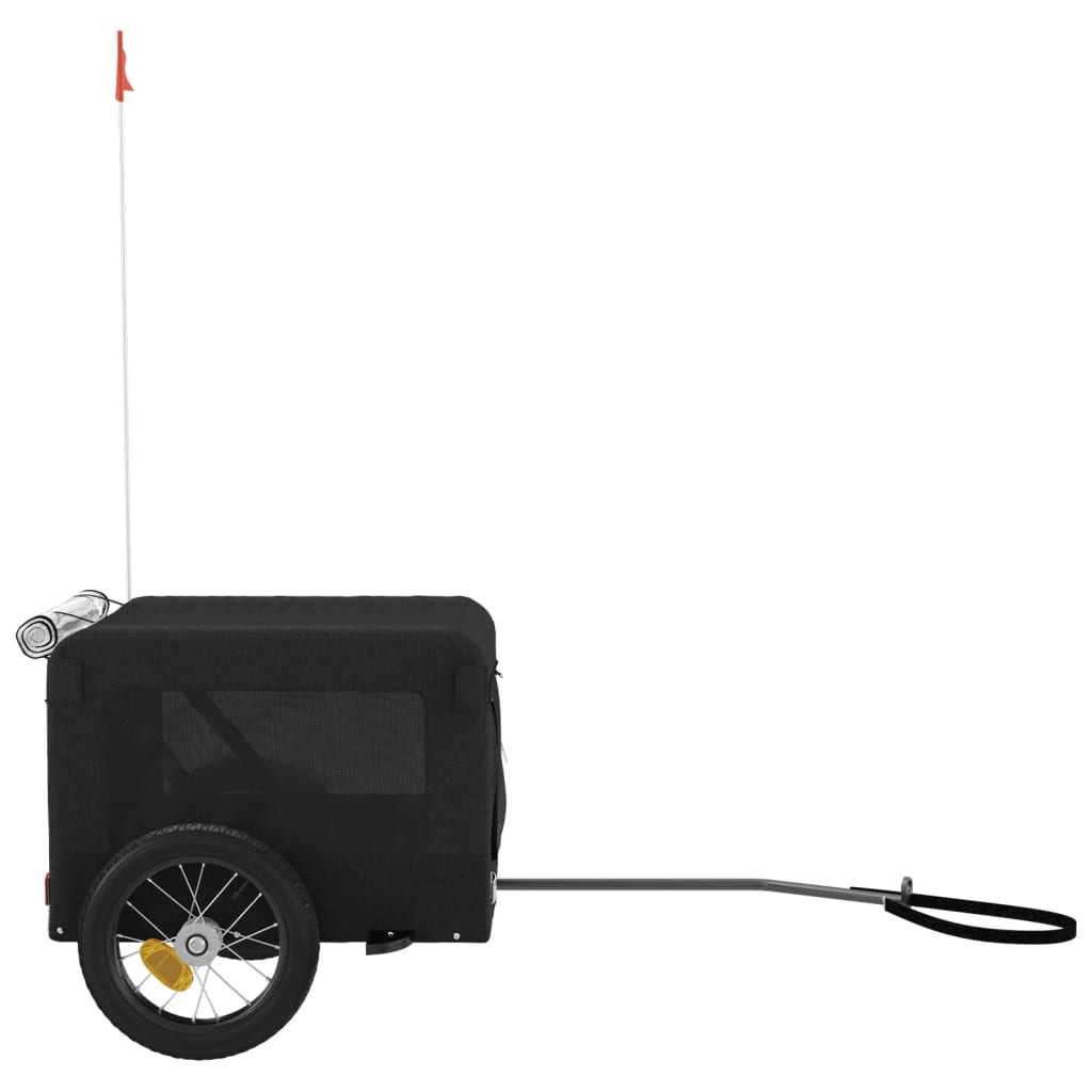 vidaXL Remorque de vélo pour animaux de compagnie noir