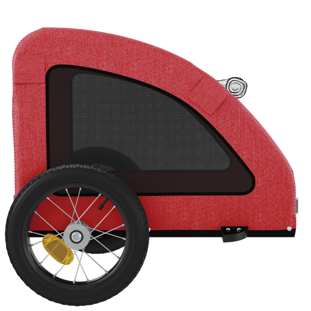 vidaXL Remorque de vélo pour animaux de compagnie rouge