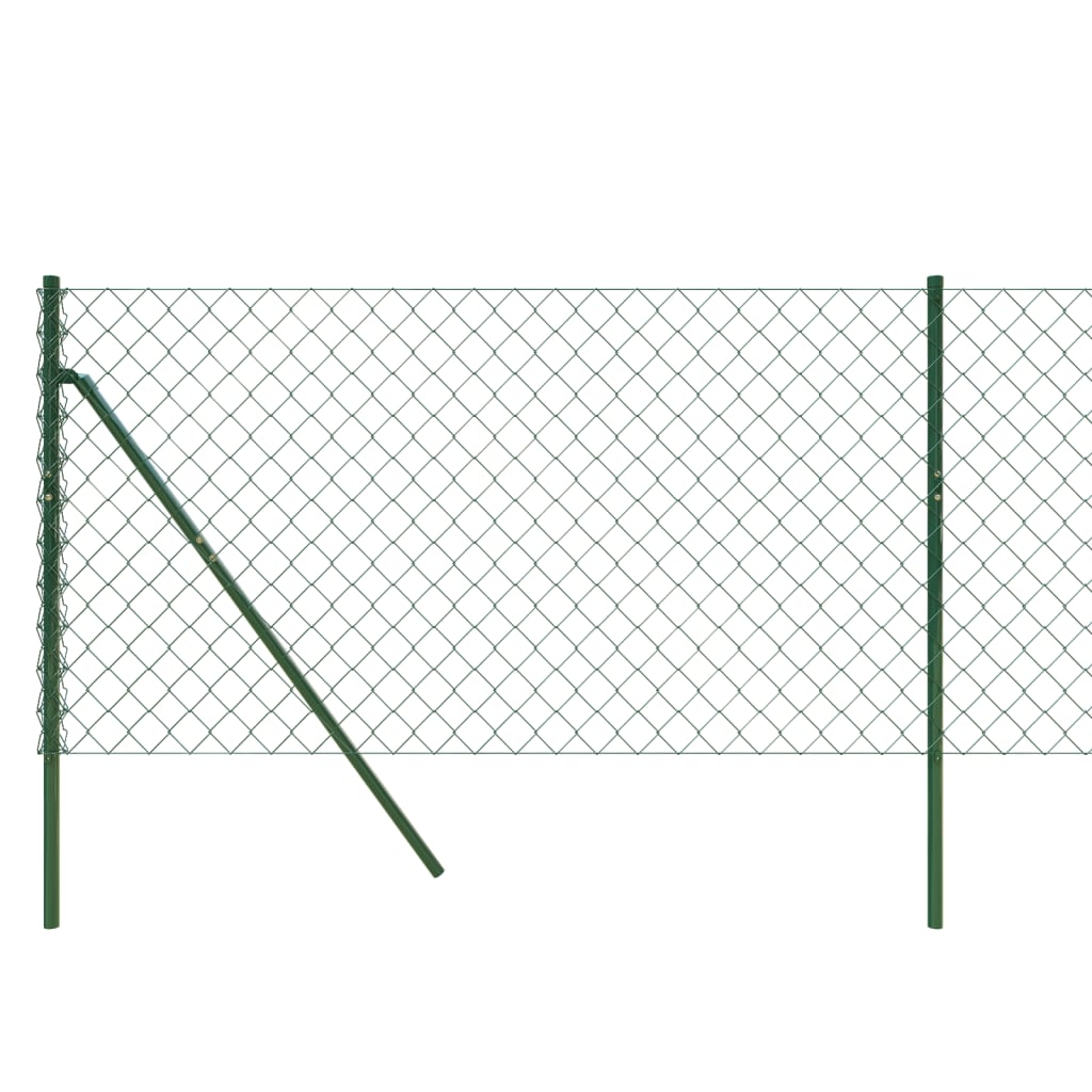 vidaXL Clôture en mailles de chaîne vert 1x10 m