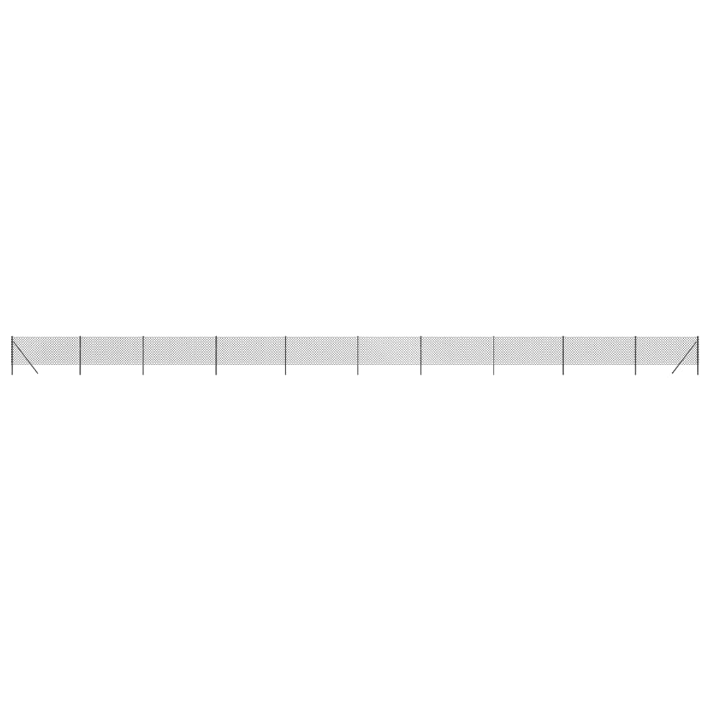 vidaXL Clôture à mailles losangées anthracite 0,8x25 m
