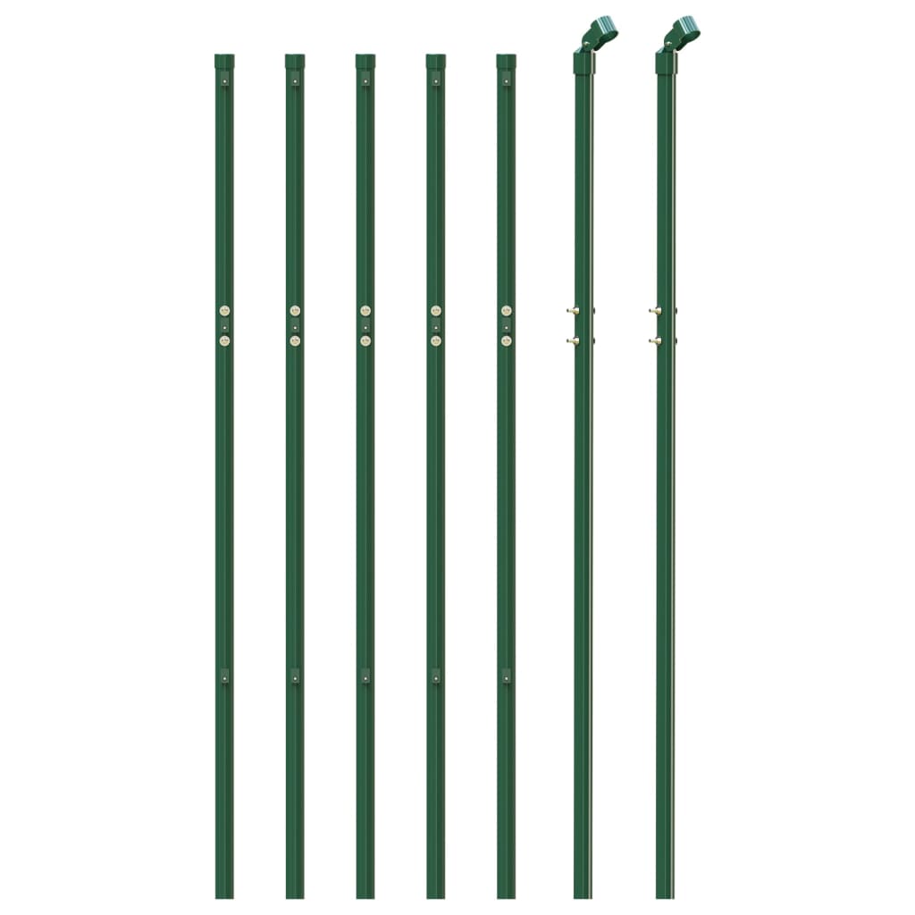 vidaXL Clôture en treillis métallique vert 1x10 m acier galvanisé