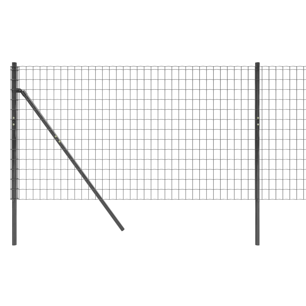 vidaXL Clôture en treillis métallique anthracite 0,8x25 m