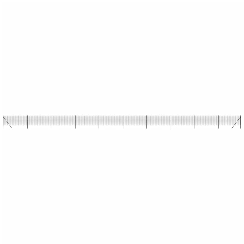 vidaXL Clôture en treillis métallique anthracite 0,8x25 m