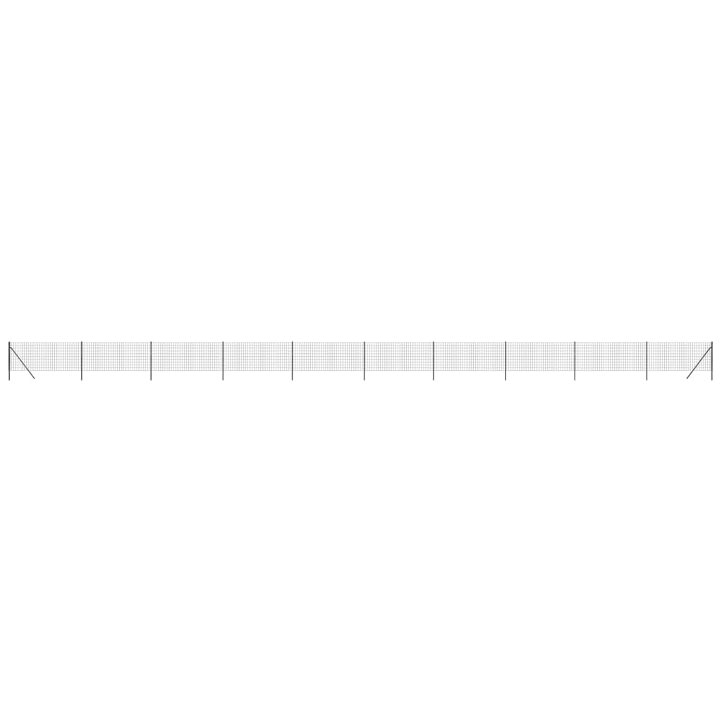 vidaXL Clôture en treillis métallique anthracite 1x25m acier galvanisé