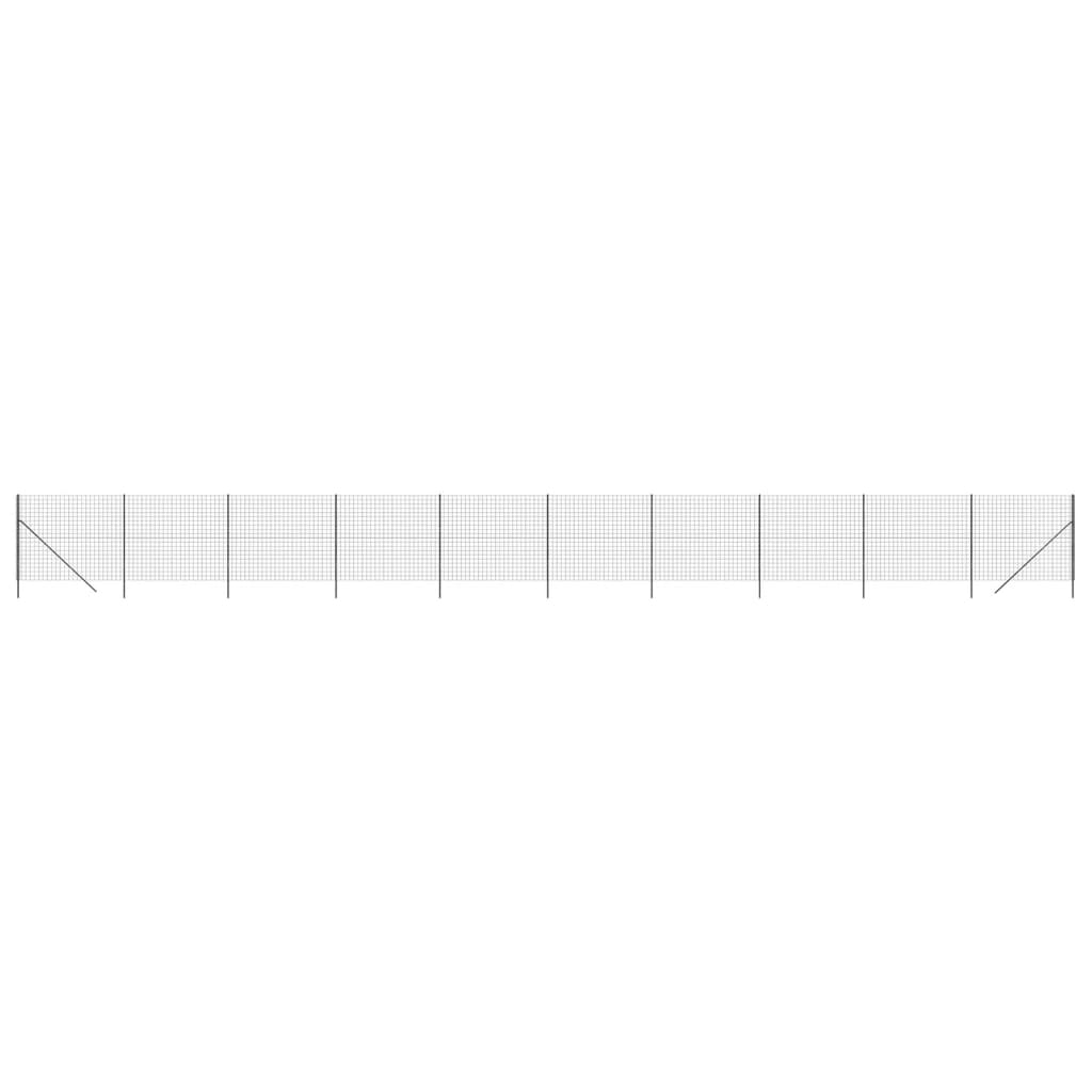 vidaXL Clôture en treillis métallique anthracite 2,2x25 m