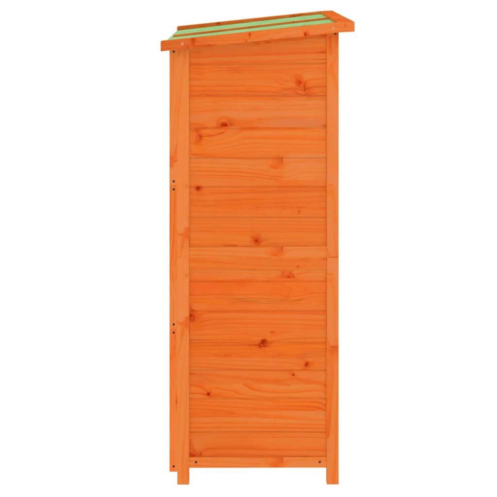 vidaXL Abri à outils de jardin marron 83x57x140 cm bois massif pin