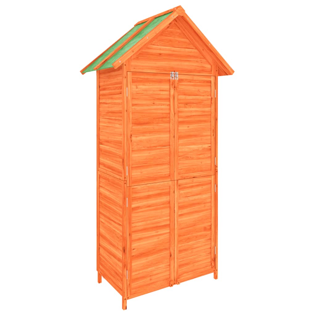 vidaXL Abri à outils de jardin marron 89x52,5x175 cm bois massif pin