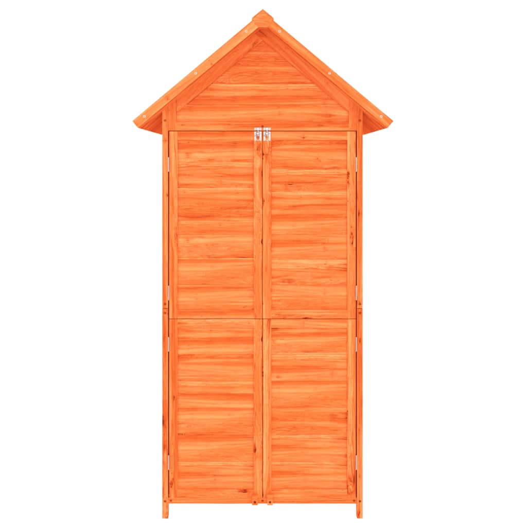 vidaXL Abri à outils de jardin marron 89x52,5x175 cm bois massif pin