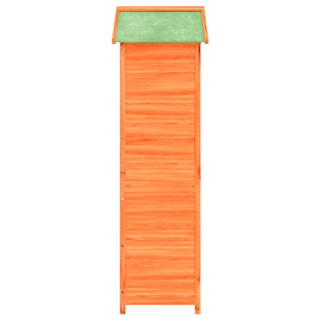 vidaXL Abri à outils de jardin marron 120x53,5x170 cm bois massif pin