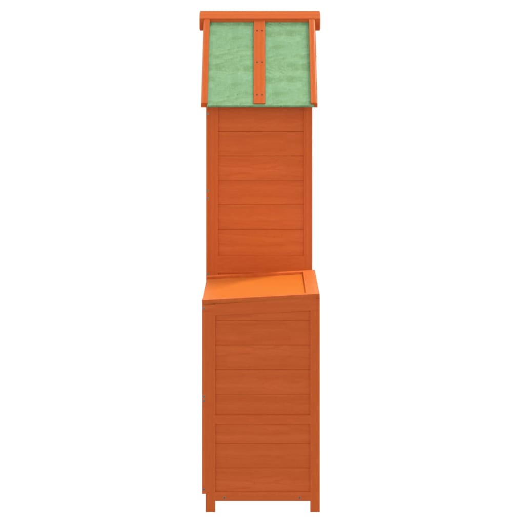 vidaXL Ensemble de remise à outils de jardin 2 pcs marron pin massif