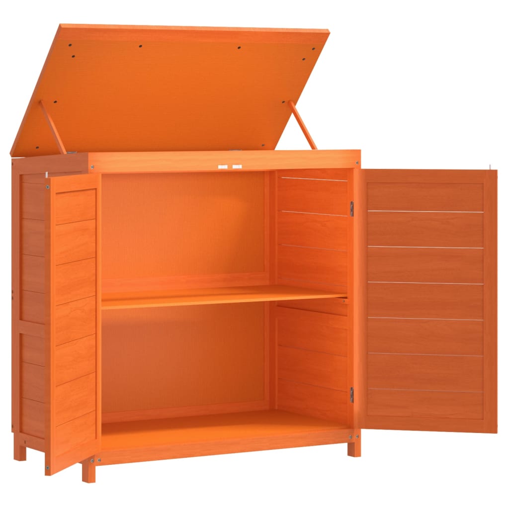 vidaXL Ensemble de remise à outils de jardin 2 pcs marron pin massif