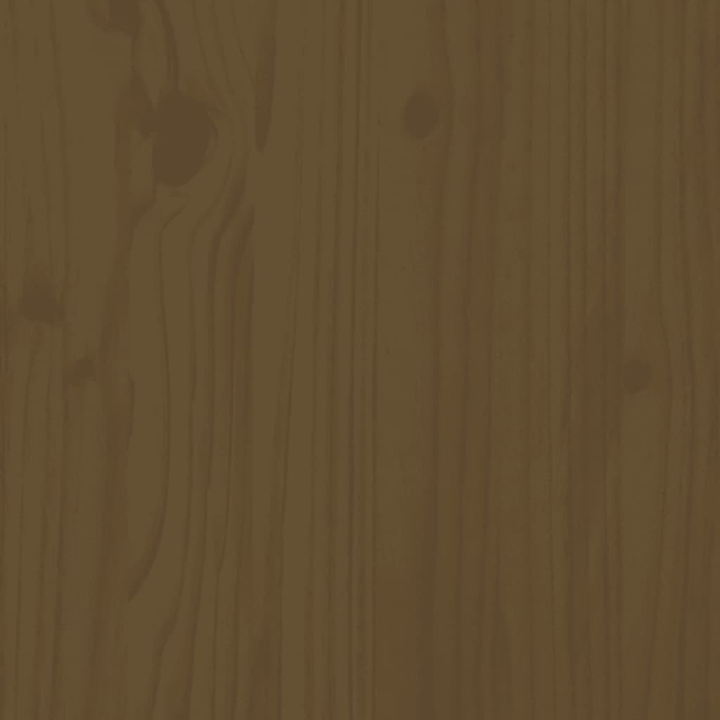 vidaXL Abri pour poubelle sur roulettes marron miel bois massif de pin